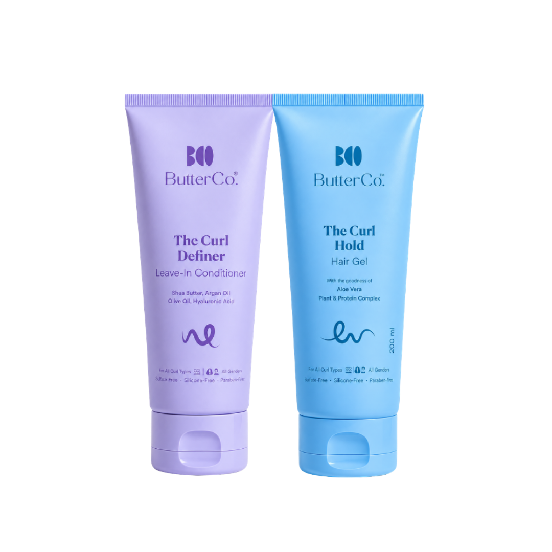 Frizz Free Duo (The Curl Definer Leave-In Conditioner + The Curl Hold Hair Gel)