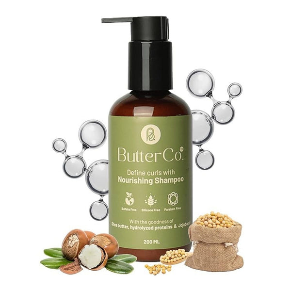 Define curls with nourishing shampoo with shea butter & jojoba oil - For Dry curly wavy, dull & frizzy hair-