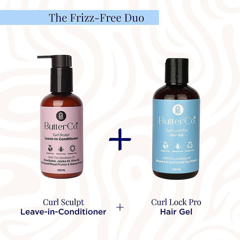 ButterCo. The Frizz Free Duo (Leave-In-Conditioner + Hair Gel) Combo