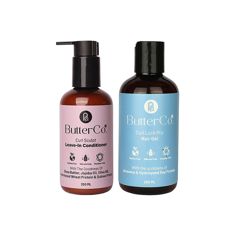 ButterCo. The Frizz Free Duo (Leave-In-Conditioner + Hair Gel) Combo
