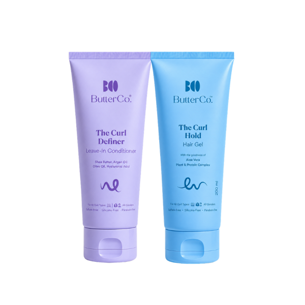 Frizz Free Duo (The Curl Definer Leave-In Conditioner + The Curl Hold Hair Gel)