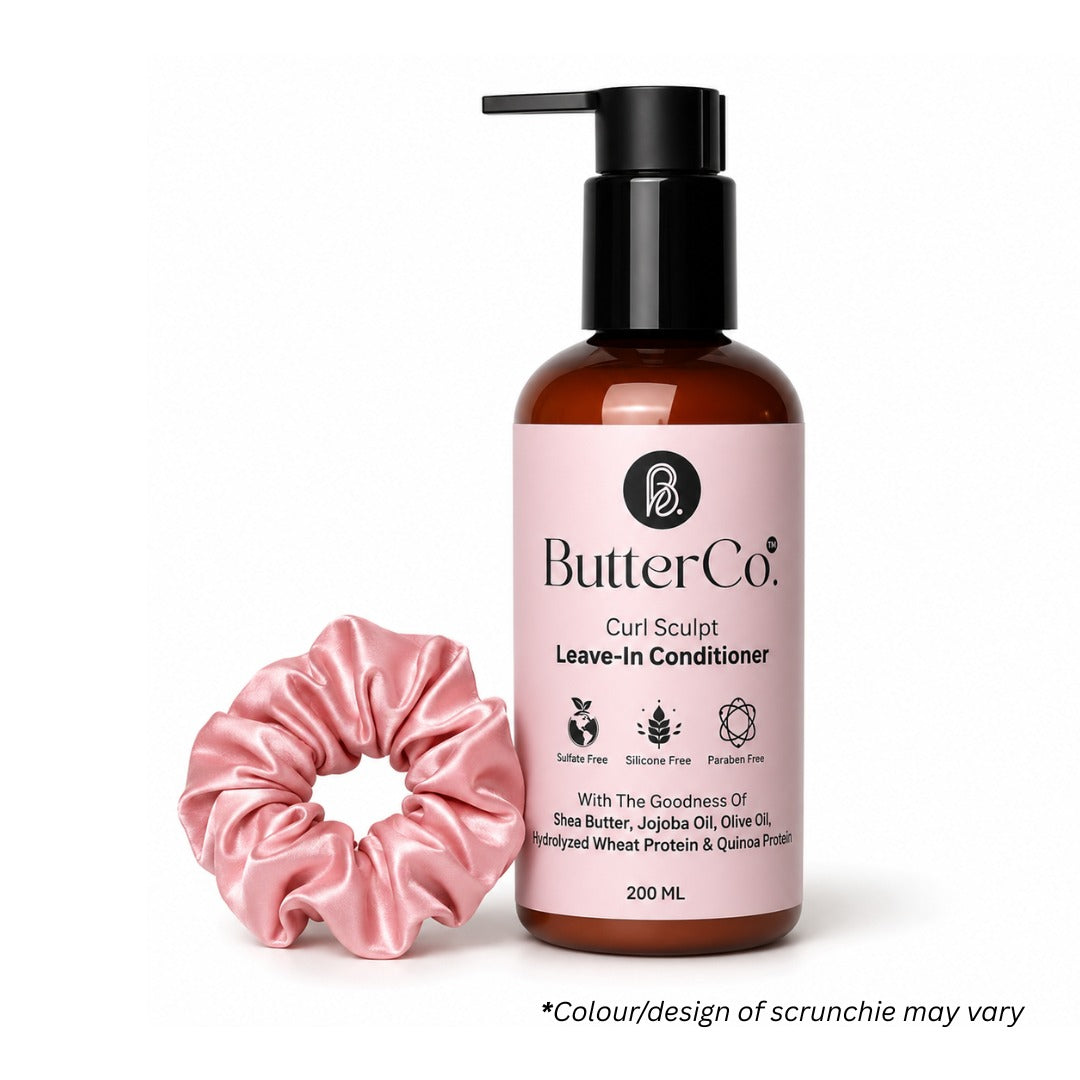 Curl Sculpt Leave-In Conditioner 200ml - Frizz Control for Curly & Wavy Hair, with Shea Butter, Jojoba, Aloe